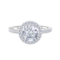 Ring Ama Woman in White Gold Diamante Lab Grown 1.00 Ct AMA-AN-102-16 - AMA-AN-102-16